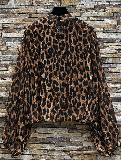 Blouse ANALLA avec manches fluide romantique, chic et tendance avec doublure en viscose