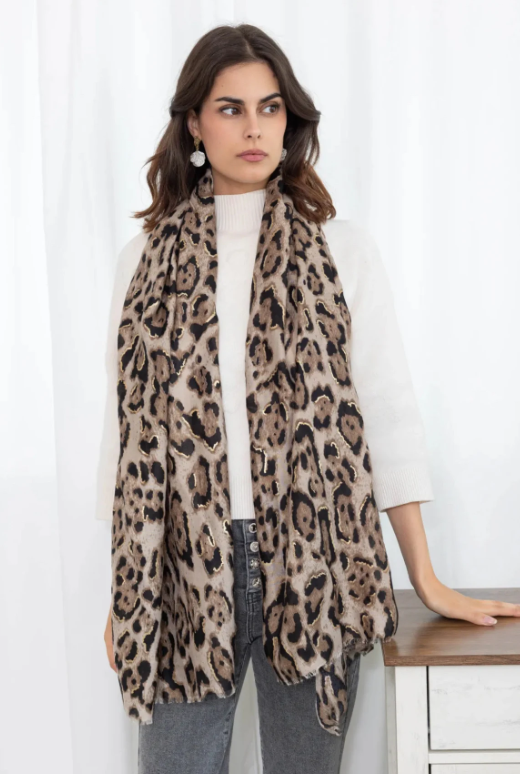 Foulard Imprimé Digital Leopard