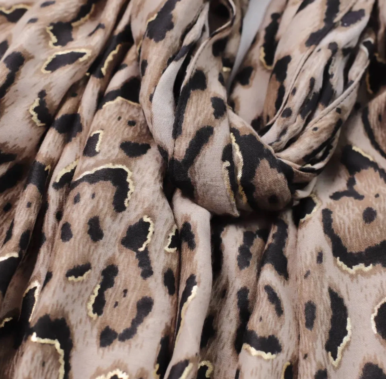 Foulard Imprimé Digital Leopard