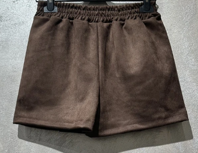 Jupe short Faux-suede avec Élastique