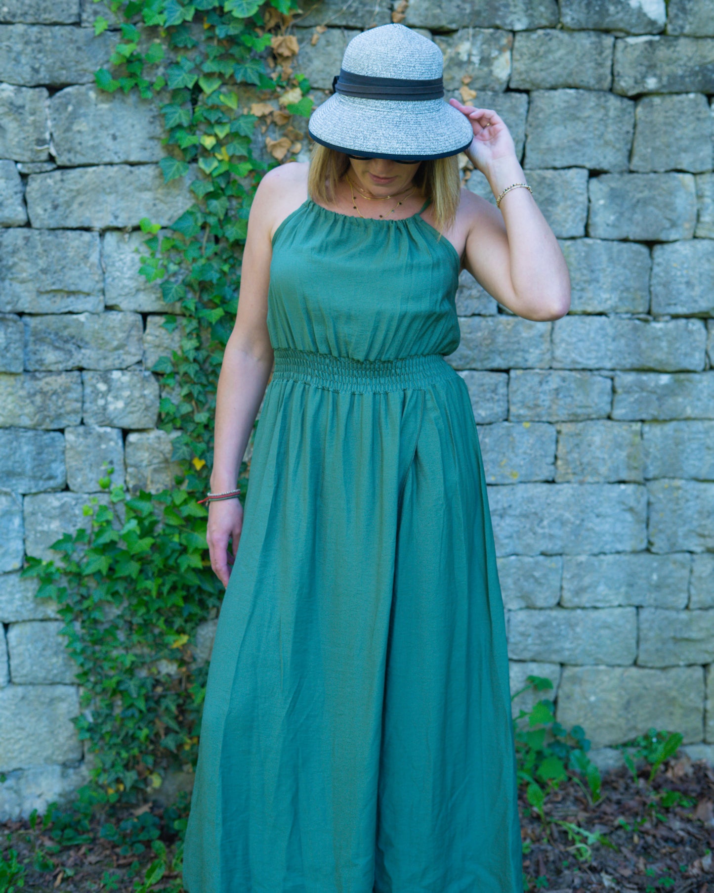 Robe longue avec fente