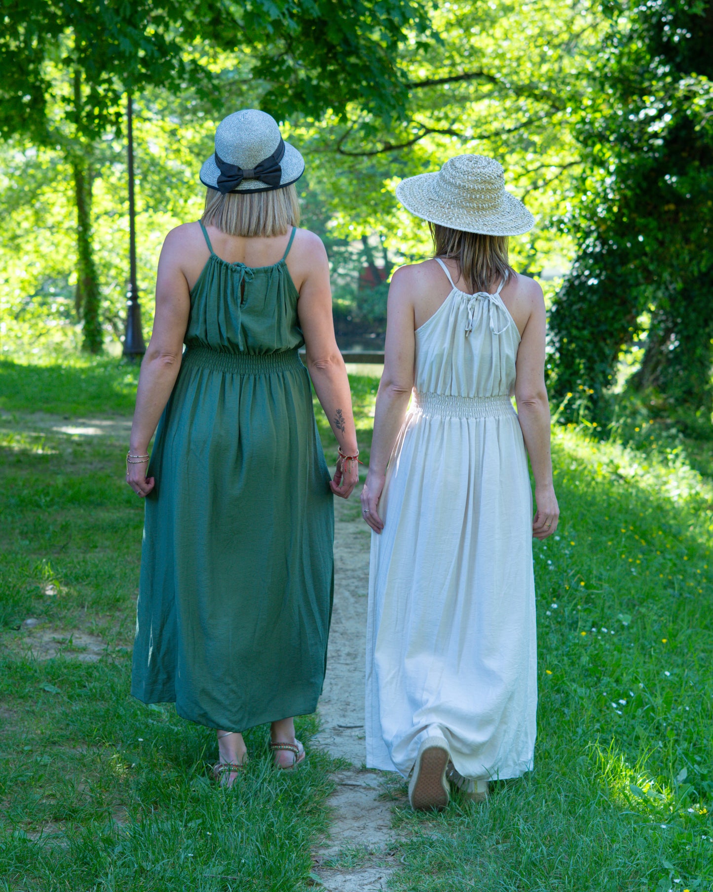 Robe longue avec fente